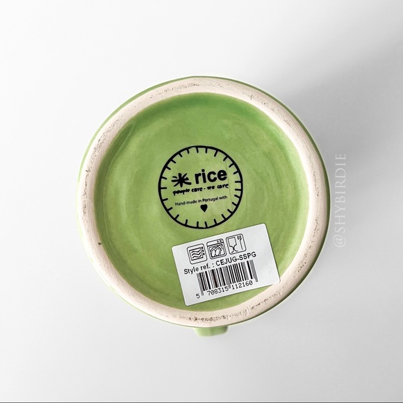 NWT Portuguese Handmade Ceramic Decanter in Leaf Green - Picture 8 of 9